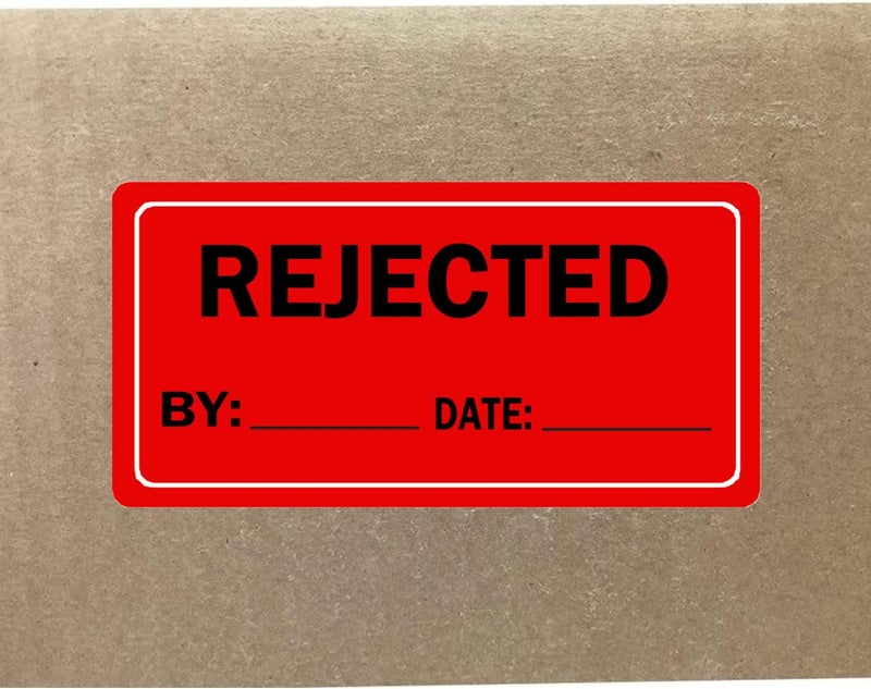 Remarkabel Rejected Inventory Stickers, 500 Pcs, 1 x 2 inch Red, Warehouse Quality Control, Pallet Stickers - Image 3